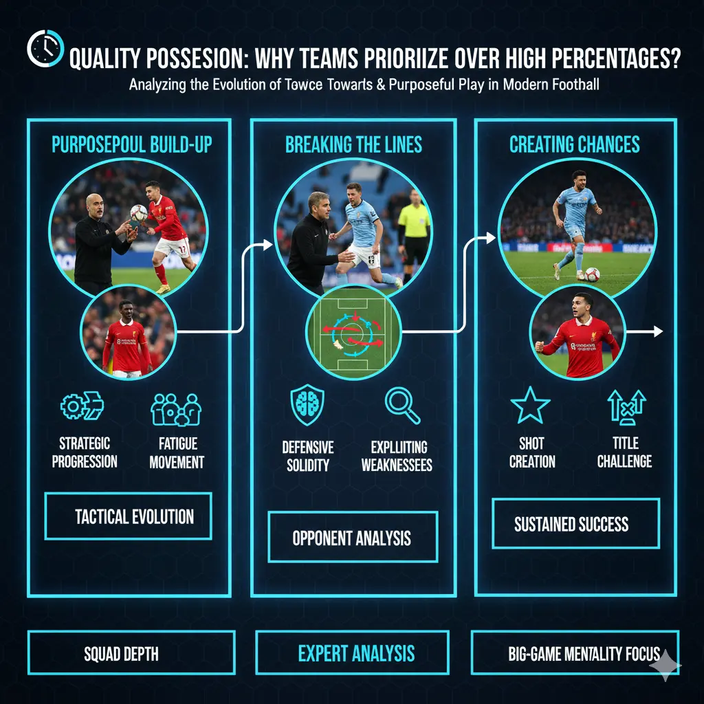 ทำไมฟุตบอลยุคใหม่เน้นการครองบอลเชิงคุณภาพ มากกว่าเปอร์เซ็นต์สูง ๆ